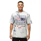 RE:fedett X NFL új England Patriots férfi póló, pamut Ing in ekrü fehér vagy Tie-Dye kék Méret: XL