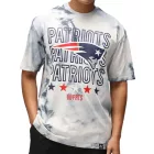 RE:fedett X NFL új England Patriots férfi póló, pamut Ing in ekrü fehér vagy Tie-Dye kék Méret: XL
