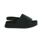 trendi női Comfort emelvény szandál, Summer Cipő  tépőzáras Fastener, 951891 fekete Méret: 42