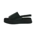 trendi női Comfort emelvény szandál, Summer Cipő  tépőzáras Fastener, 951891 fekete Méret: 42