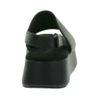 trendi női Comfort emelvény szandál, Summer Cipő  tépőzáras Fastener, 951891 fekete Méret: 42