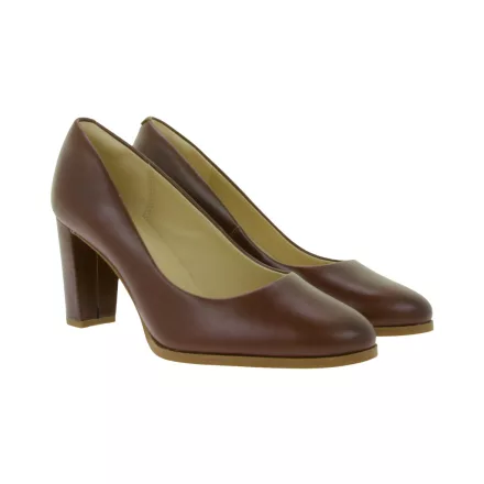 Clarks Kaylin arc női magassarkú cipő estélyi Cipő   ódi bőr Slip-On körömcipő 26167441 Cognac barna Méret: 40