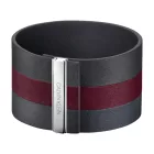 Trendy Calvin Klein női ódi bőr Karkötő  a wide ellentét csíkos. Karkötő méret XS (15cm) KJ9K in fekete, navy, piros, vagy anthracite. Méret: N