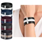 Trendy Calvin Klein női ódi bőr Karkötő  a wide ellentét csíkos. Karkötő méret XS (15cm) KJ9K in fekete, navy, piros, vagy anthracite. Méret: N