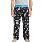 RE:fedett Lounge nadrág férfi Pajama nadrág  Star Trek vagy Star Wars Csillagok Háborúja Print, pamut, szürke vagy fekete/fehér Méret: M