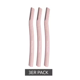   3-csomag Bondiblades női Derma Razor Dermaplaning Razor for Removing barack haj, rózsaszín Méret: N