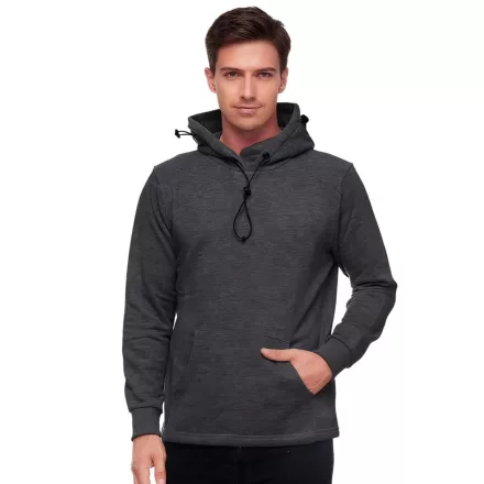 trendi férfi kapucnis pulóver  integrated face álarc. pulóver pulóver 19139 sötét szürke, világos szürke, kék, Khaki, vagy piros Méret: 3XL