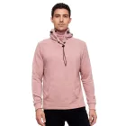 Divatos férfi kapucnis pulóver beépített maszkkal. Hoodie Pulóver 19139 Sötétszürke, Világosszürke, Kék, Khaki vagy Piros Méret:XXL