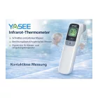 YASEE JA-11A Infrared Thermometer  Audible Signal for Fever vagy Elevated Temperature, Non-Contact Forehead Thermometer, fehér Méret: N