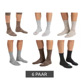   6 pár SCOTCH & SODA férfi fél-Terry magas-Quarter Crew Zokni Amsterdam Everyday Zokni méret 41-46 Business Zokni SS43442-280 bézs, világos szürke, barna, szürke, barna, Anthracite Méret: N