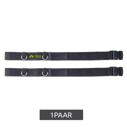 állítható 1 Pair oldal táska SYMMETRY rögzítés Straps  D-Rings Door Straps Training Straps Fitness fekete Méret: N