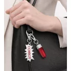 Cool Calvin Klein Downtown medál szett: nemesacél Pendants  kontrasztos  és COWBOY Logo - táska kiegészítő - 7 x 1.3 cm - sárga, piros, vagy kék Méret: N