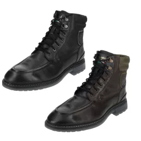   Comfortable Pantofola d''Oro boka csizma cipő, ódi bőr fűző-Up Cipő for férfi 10233053, fekete vagy barna Méret: 42