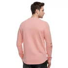 férfi Urban pulóver  Ribbed ujj, pulóver Pulóver 19056 in szürke Melange, Lime zöld, rózsaszín, világos barna, világos zöld, Khaki, Navy kék, vagy fekete Méret: L