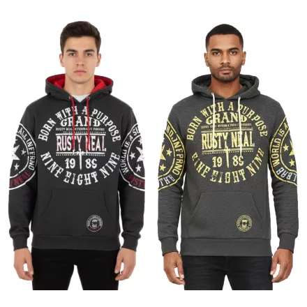 Versatile férfi pulóver  Cool márka Prints - pulóver Pulóver 19078 Anthracite  sárga vagy piros Méret: S