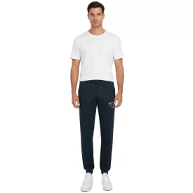   VINSON férfi jogging tréning melegítő szabadidőruha melegítő szabadidőruha nadrág/Sweatpants  VINSON Logo, pamut Nadrág, sötét kék Méret: M