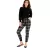 lágy női Jeggings, Checkered Bootcut Nadrág  díszgomb, Skinny Fit, 926776 szürke/fekete/arany/barna Méret: 32_34