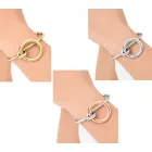 elegáns Calvin Klein Clinc női nemesacél karperec Karkötő, méret XS, rózsa arany, ezüst, vagy arany Méret: N