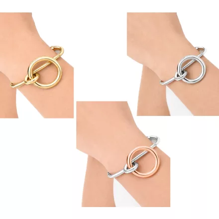 elegáns Calvin Klein Clinc női nemesacél karperec Karkötő, méret XS, rózsa arany, ezüst, vagy arany Méret: N