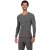 TOPTEX PRO Férfi Performance Póló HydroTherm Hosszú Ujjú, Sport Póló OEKO-TEX Standard 100, Munkapóló, Melírszürke Méret:XL