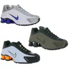 Innovative NIKE Shox R4 női alacsony-Top edzőcipő edző cipő  Shox Technology - sport Cipő, Running Cipő - fekete/ezüst, fekete/szürke, vagy fehér/ezüst Méret: 38