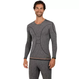   Practical TOPTEX PRO férfi funkcionális Ing  HydroTherm hosszú újj, sport Ing  OEKO-TEX Standard 100, Work Ing, Heathered kék vagy szürke Méret: XL