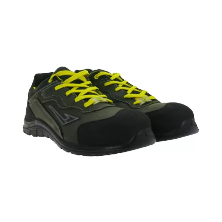 GARSPORT G1Pro alacsony S3S férfi & női ESD Safety Cipő  Cyclone  talp Work Cipő fűző-up Cipő MGDS1050028 2543 sötét szürke/fekete/sárga Méret: 38