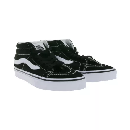 VANS SK-8 Mid Reissue női ódi bőr edzőcipő edző cipő, Mid-Top Cipő in Old- Design, Skate Cipő, gumi Waffle talp VN0A391F6BT fekete/fehér Méret: 36