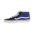 VANS SK-8 Mid Reissure női ódi bőr edzőcipő edző cipő, Mid-Top Cipő in Old- Design, Skate Cipő  gumi Waffle talp, VN0A391F5TU, kék/fehér Méret: 36_1_2