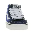 VANS SK-8 Mid Reissure női ódi bőr edzőcipő edző cipő, Mid-Top Cipő in Old- Design, Skate Cipő  gumi Waffle talp, VN0A391F5TU, kék/fehér Méret: 36_1_2