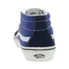 VANS SK-8 Mid Reissure női ódi bőr edzőcipő edző cipő, Mid-Top Cipő in Old- Design, Skate Cipő  gumi Waffle talp, VN0A391F5TU, kék/fehér Méret: 36_1_2