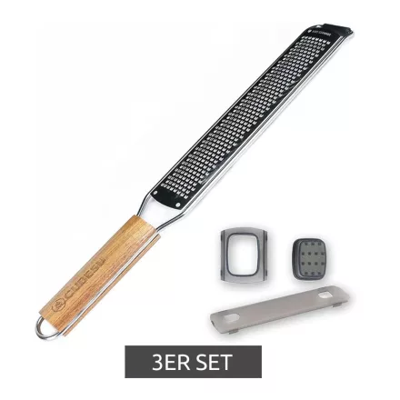 Extra-sharp CUBESU Zester Grater, nemesacél Kitchen Grater  kézi Guard, ezüst Méret: N