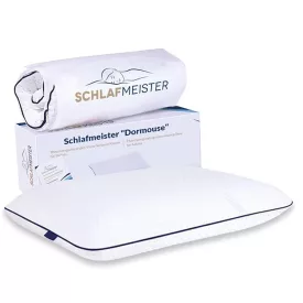   Thermoregulating SCHLAFMEISTER Dormouse Toddler Pillow, Visco szivacs Pillow, OEKO-TEX Certified, 45x30x8cm, fehér Méret: N