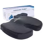 Orthopedic SCHLAFMEISTER Badger Seat Cushion, OEKO-TEX Certified, Coccyx Cushion, 44x37x7cm, fekete Méret: N