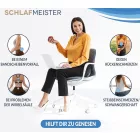 Orthopedic SCHLAFMEISTER Badger Seat Cushion, OEKO-TEX Certified, Coccyx Cushion, 44x37x7cm, fekete Méret: N