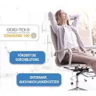 Orthopedic SCHLAFMEISTER Badger Seat Cushion, OEKO-TEX Certified, Coccyx Cushion, 44x37x7cm, fekete Méret: N