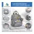 bloomborn Baby Diaper hátizsák táska for Parents - nagyméretű Diaper hátizsák táska  Changing matt, Insulated kulacs Holders, Pacifier tartó & Stroller Attachment - szürke Méret: N