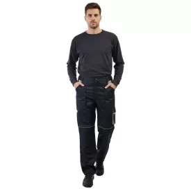    PUREWORK férfi Work Nadrág  6 zseb, Oeko-Tex Certified Thermal Nadrág 8659861 fekete/szürke Méret: L