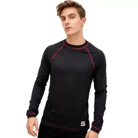   Warm CINQUE férfi Thermal hosszú Undershirt  pamut, Winter Ing 50713 fekete/piros Méret: L