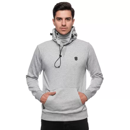 férfi Sporty pulóver  Cool kapucni - Hooded Pulóver 19140 in Khaki vagy szürke Méret: S