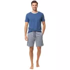 Lightweight SCOTCH & SODA férfi 2-darab Shorty szett  pamut Sort Rövidnadrág SSSP25M206083-410 kék Méret: L