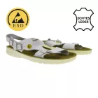 Slip-ellenálló HSM női work szandál, ESD-compatible, ódi bőr Cipő, SRA védelem class, papucs cipő, professional Cipő, factory másodperc-kézi, B-, medical Cipő, fehér Méret: 38