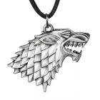 HBO Game of thrones Trónok harca Direwolf medál nyaklánc ékszer divat Ékszer Fan termék XT0085 ezüst Méret: N