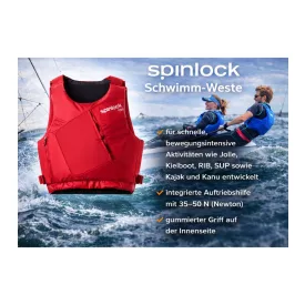   Spinlock Buoyancy Aid  35-50N Buoyancy Aid - Protective atléta, Safety atléta, Watersports Sailing atléta for Dinghies, Kayaks & Canoes, Wing SUP DW-BA piros vagy Foil PFD fekete Méret: XS