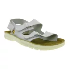 Slip-ellenálló HSM férfi work szandál, ESD-safe, ódi bőr Cipő  SRA védelem class, papucs cipő, professional Cipő, factory másodperc-kézi, B-, medical Cipő, fehér Méret: 45