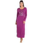 Cozy női nightdress  smock részletek: hosszú hálóing  slit, 2-darab pajama szett, vagy nadrág hálóing  fűző. elérhető in piros, lila, fekete, vagy szürke/rózsaszín. Méret: 40_42