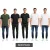 magas-quality 5-csomag SCOTCH & SODA kerek nyakú férfi póló alap Ing Undershirt pamut Ing SSFA25M2312806 019 fekete/fehér/zöld Méret: M