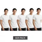 magas-quality 5-csomag SCOTCH & SODA kerek nyakú férfi póló alap Ing Undershirt pamut Ing SSFA25M2312806 100 fehér Méret: L