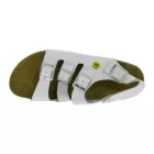 Slip-ellenálló HSM férfi és női work szandál, ESD-compatible, ódi bőr Cipő  SRC védelem class, papucs, professional Cipő, factory másodperc-kézi, B-, medical Cipő, fehér Méret: 42