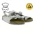 Slip-ellenálló HSM férfi és női work szandál, ESD-compatible, ódi bőr Cipő  SRC védelem class, papucs, professional Cipő, factory másodperc-kézi, B-, medical Cipő, fehér Méret: 45